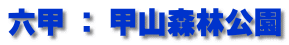 六甲 ： 甲山森林公園